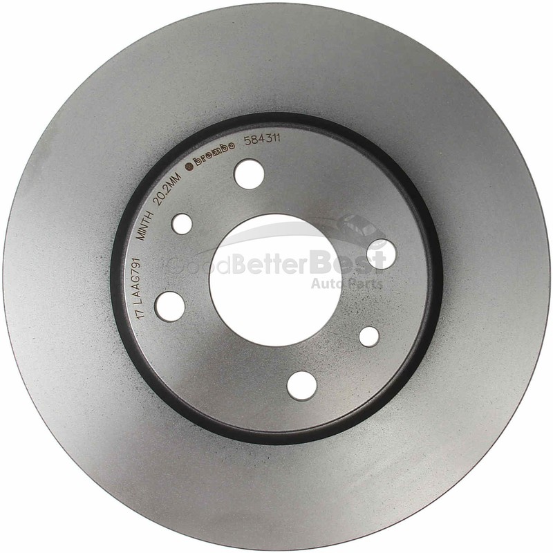 One New Brembo Disc Brake Rotor Front 09584311 for Fiat 500