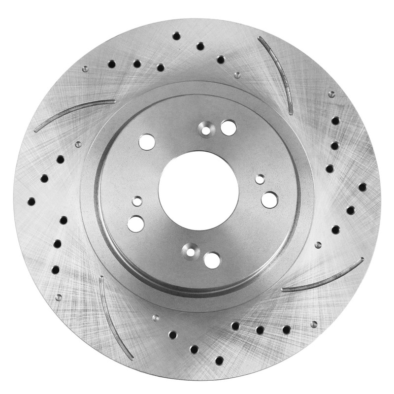 Front Drilled Slotted Ceramic Brake Pads Rotors For 2003-2008 Honda Pilot 3.5L gallery