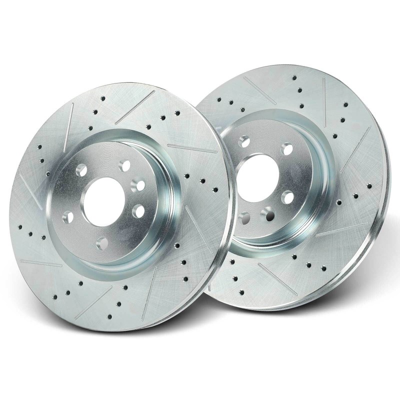 2Pcs Front Side Drilled Brake Rotor for Land Rover Discovery Sport Jaguar E-Pace gallery