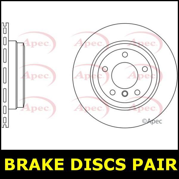 Brake Discs Pair Rear FOR BMW E91 200bhp 2.0 320d 10->12 CHOICE1/2 Diesel Apec gallery