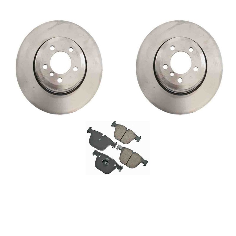 Zimmerman Rear Rotors Akebono Euro Disc Brake Pads Kit For E65 745i 760i Sedan