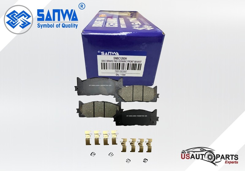 FRONT & REAR CERAMIC BRAKE PAD W/H/KIT FOR LEXUS TOYOTA CAMRY AVALON 2007-201 gallery