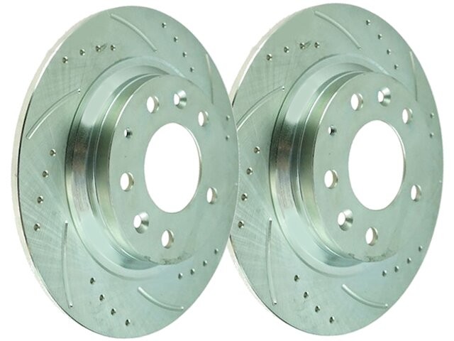 Rear Detroit Axle Brake Rotor Set fits Mazda Protege 2003 Mazdaspeed 61HFFN