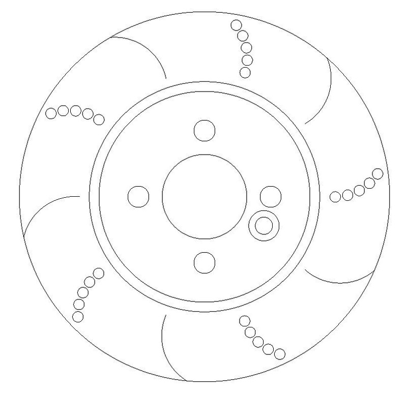 Mini Cooper R56 Front Brake Discs Dimpled and Grooved gallery