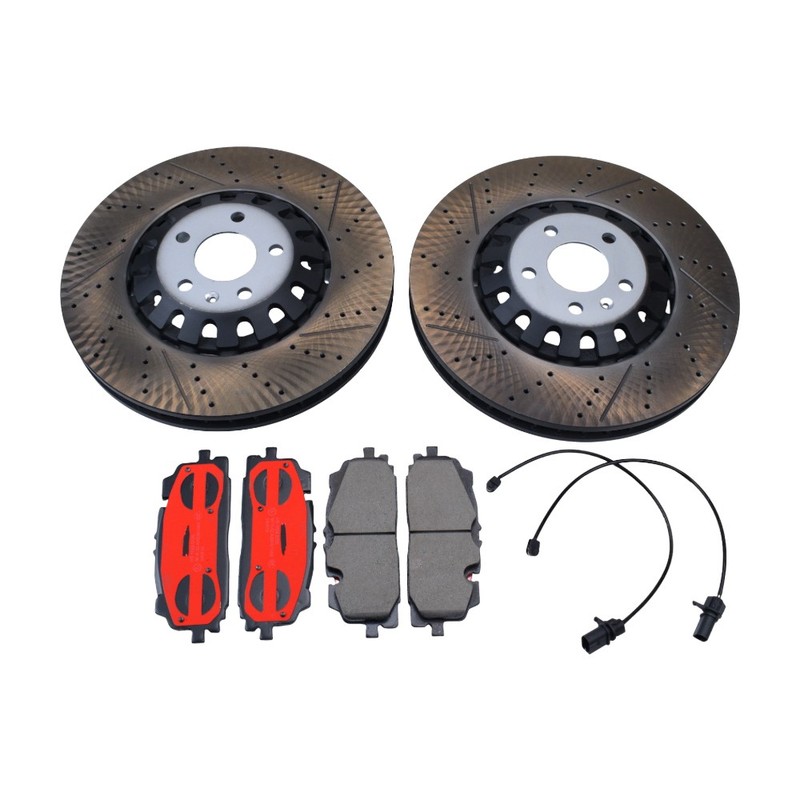 2X Disc Brake Rotors & Pads Set 375mm Front Left & Right For 2019-2021 Audi A8 gallery
