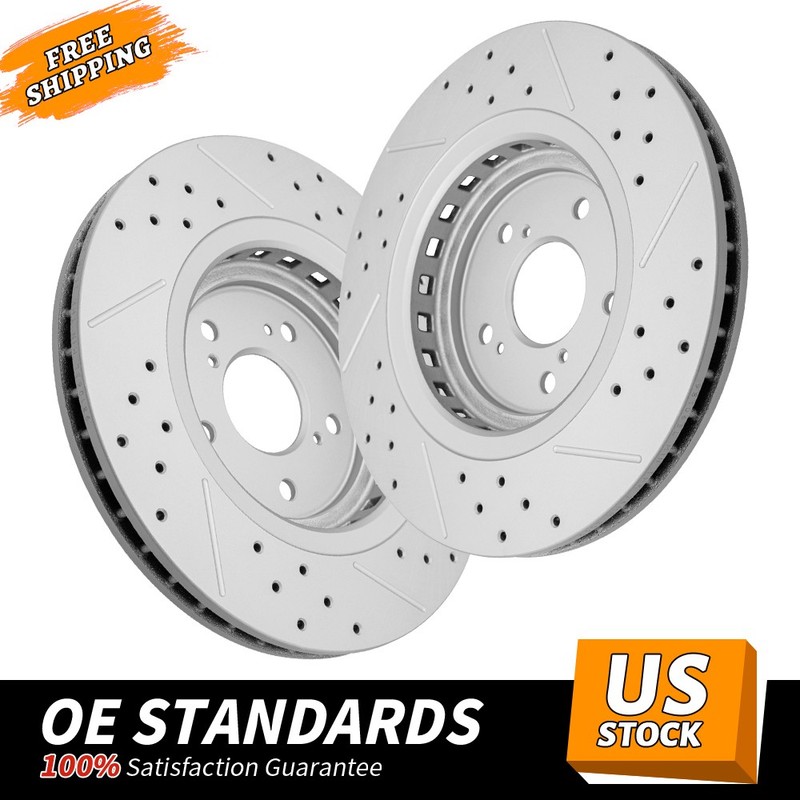 320mm Front Drilled Brake Disc Rotors for Acura TLX 2015 – 2020 MDX 2014 – 2016