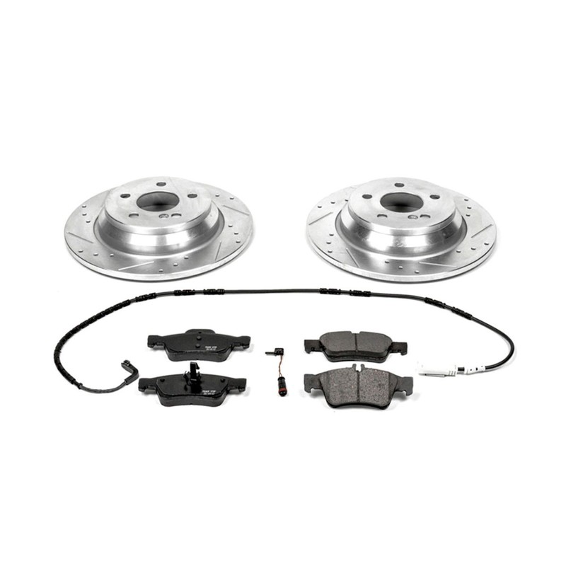 K6200 Powerstop 2-Wheel Set Brake Disc and Pad Kits Rear for MB Mercedes S Class gallery