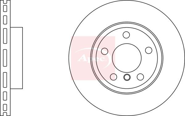 APEC DSK2999 Brake Disc Front Vented Fits Mini Mini Countryman Mini Paceman