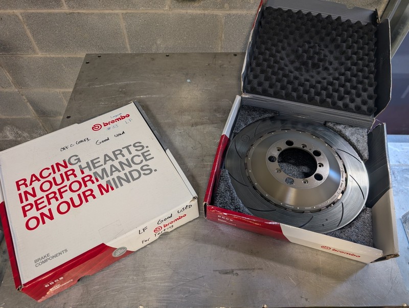 USED Brembo Porsche 911 GT3 Cup 992.1 Front Brake Rotors 380mm Pair