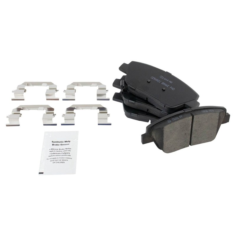 TRQ Performance Brake Rotor & Ceramic Pad Front & Rear Kit w/Chemicals gallery