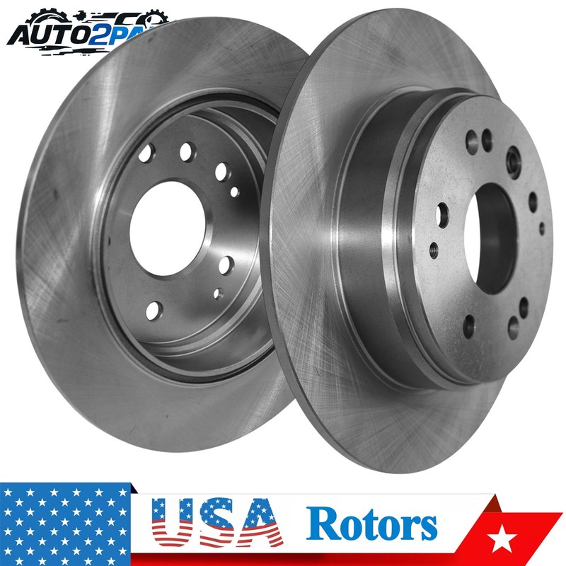 2pcs 282mm Rear Disc Brake Rotors for Acura TL 2004-2008 Honda Element 2003-2011