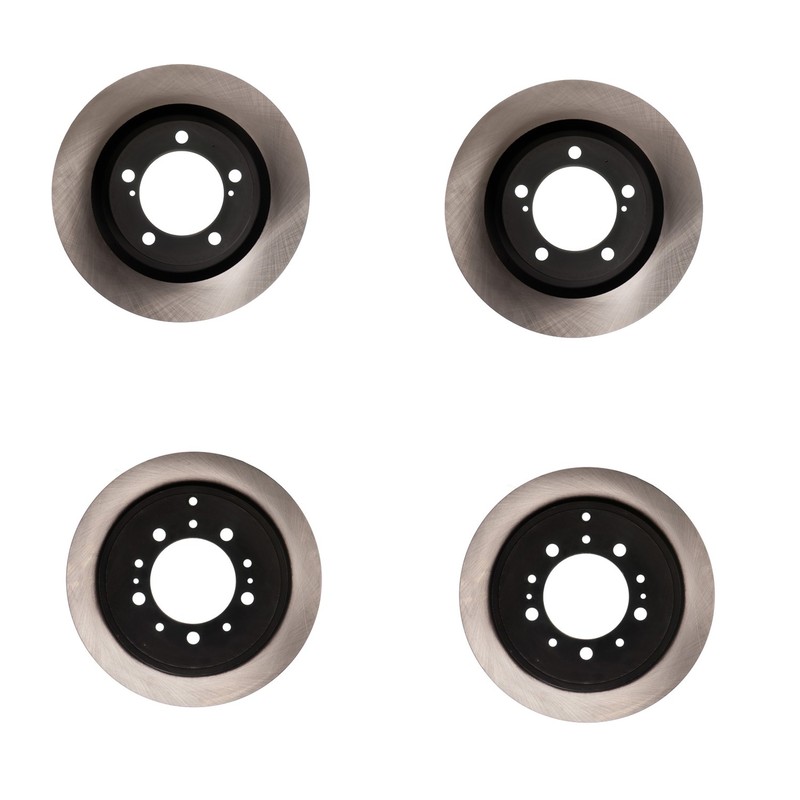 Advics 354mm Front & 345mm Rear Vented Disc Brake Rotors Kit for Sequoia Tundra