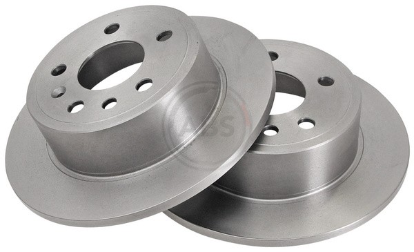 ABS 15818 Rear Brake Discs Pair 270mm Solid Fits Chevrolet Opel Vauxhall Carlton