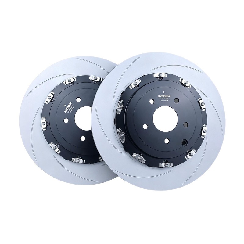 Front Rear Floating Slotted Drilled Brake Rotors For Nissan GT-R (2011-2024) gallery