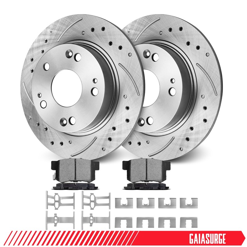 REAR Brake Rotors Calipers for 2012-2015 Honda Civic 2013-2015 Acura ILX