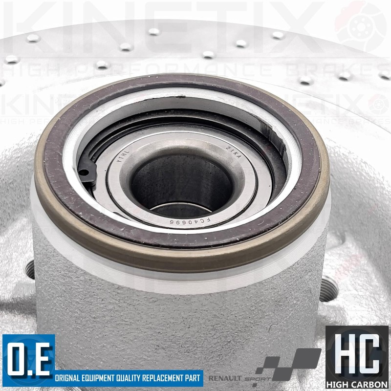 FOR RENAULT MEGANE SPORT R26 CLIO 197 200 REAR DRILLED BRAKE DISCS BREMBO PADS gallery