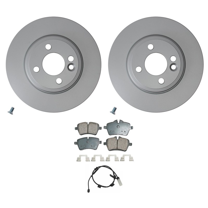 Hella Front Rotor Akebono Euro Ceramic Disc Brake Pad Kit For R55 R56 R57 Cooper