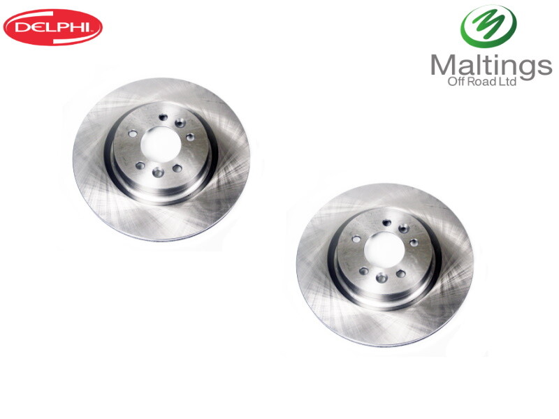DELPHI FRONT BRAKE DISCS X2 LR038934 LR189045 FITS RANGE ROVER L405/L494