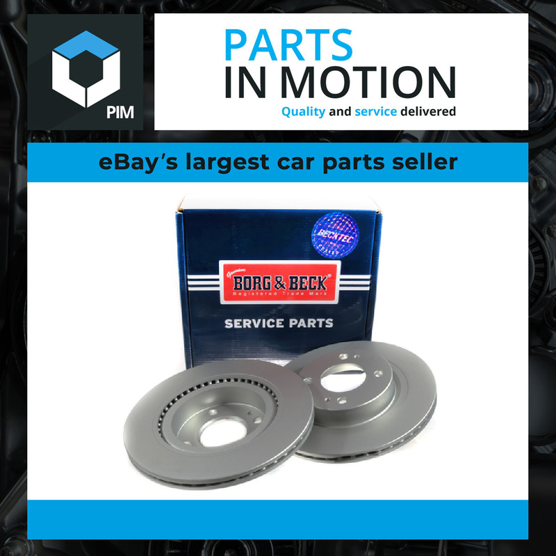 2x Brake Discs Pair Vented Front 251mm BBD5359 Borg & Beck Set 4615A129 Quality