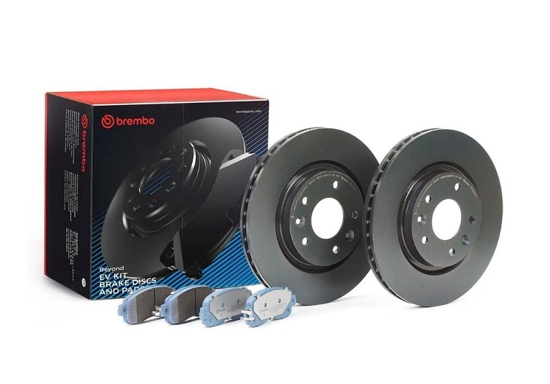 Brembo KT08019 Beyond EV Brake Rotors & Brake Pads Kit – Front Pair
