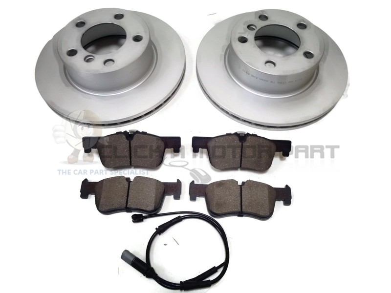 BMW 1 SERIES F20 F21 114 116 116D 118D 11-16 FRONT 2 BRAKE DISCS & PADS + SENSOR