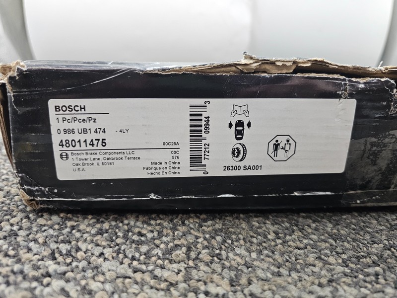 Bosch 48011475 Premium Front Brake Rotor QuietCast For 2013-2016 Scion FR-S gallery
