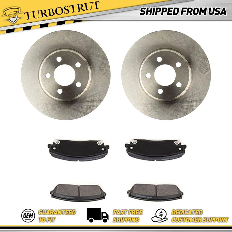 Front OE Brake Rotors Brake Pads Kit For 2005-2019 Chrysler 300