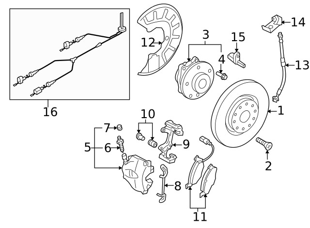 Genuine Volkswagen Disc Brake Rotor 5Q0-615-301-F gallery