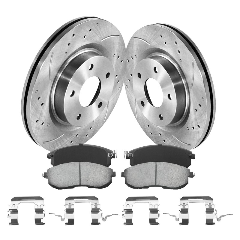 Front Brakes Kit for 2007-2013 Nissan Altima Front Disc Rotors Ceramic Brake Pad gallery