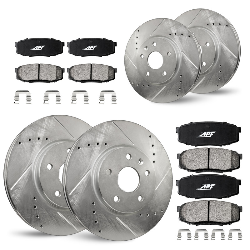 For Lexus ES300 (00-01), Toyota Camry (00-01) Full Brake Kit F&R Rotors+Pads