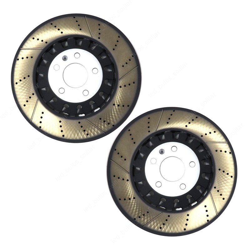 2x Performance Front 375mm Vented Brake Disc Rotors Fit For Audi A6 A8 Q Q7 Q8 gallery