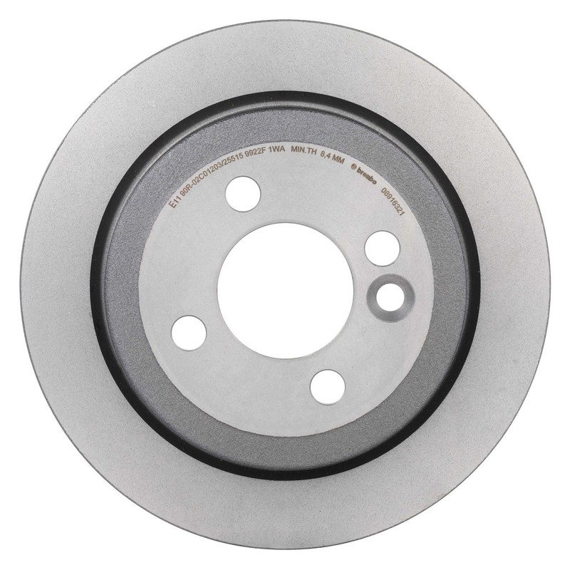 For Mini Cooper 06-15 Brembo 08.9163.21 UV Coated Plain Solid Rear Brake Rotor gallery