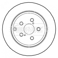 2x Brake Discs Pair Solid fits TOYOTA AVENSIS ZZT251 1.8 Rear 03 to 08 1ZZ-FE gallery