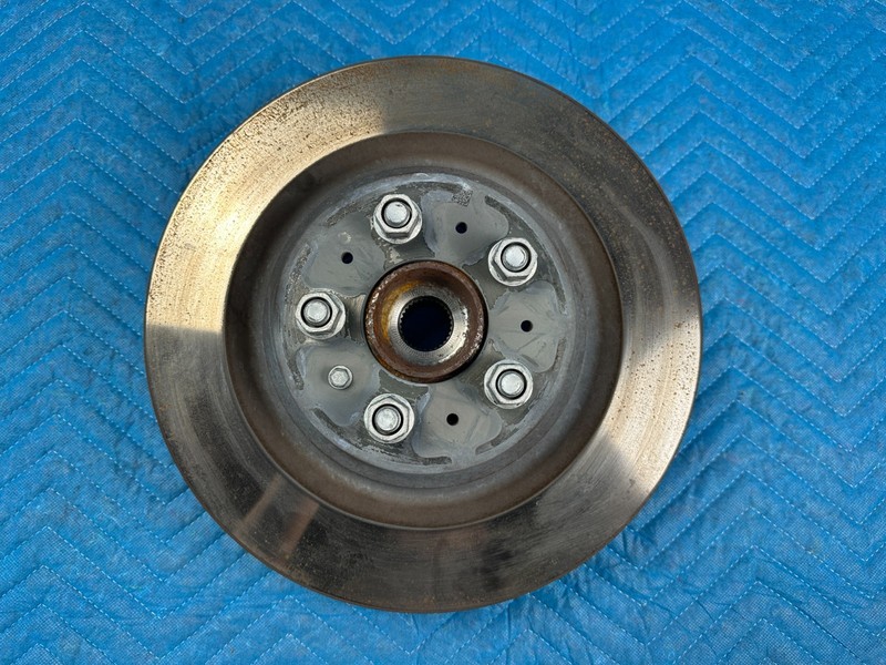 OEM Tesla Model 3 Rear Brake Rotor w/ Hub & Nuts RH or LH Side 19k 2017-2023