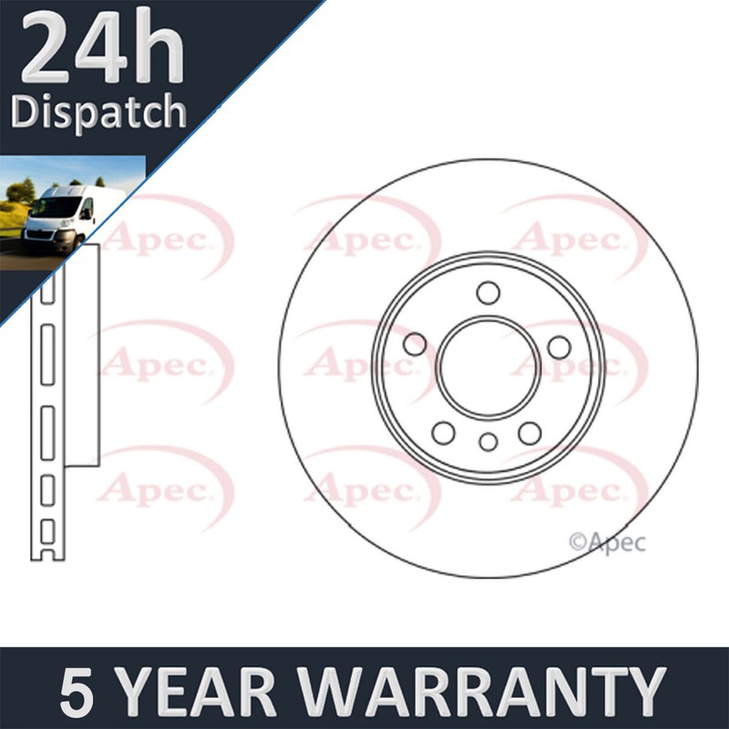 Fits Mini Cooper 2014- One 2014- Purevue Front Brake Disc 34116866295