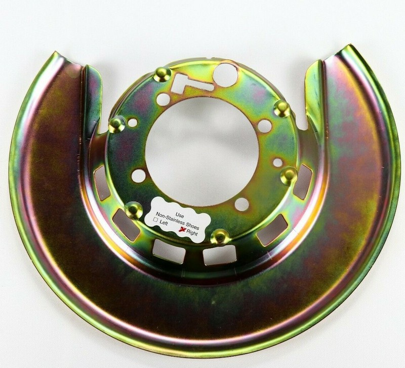 1976 – 1982 Corvette Brake Backing / Shield Gold Right Rear C3 NEW