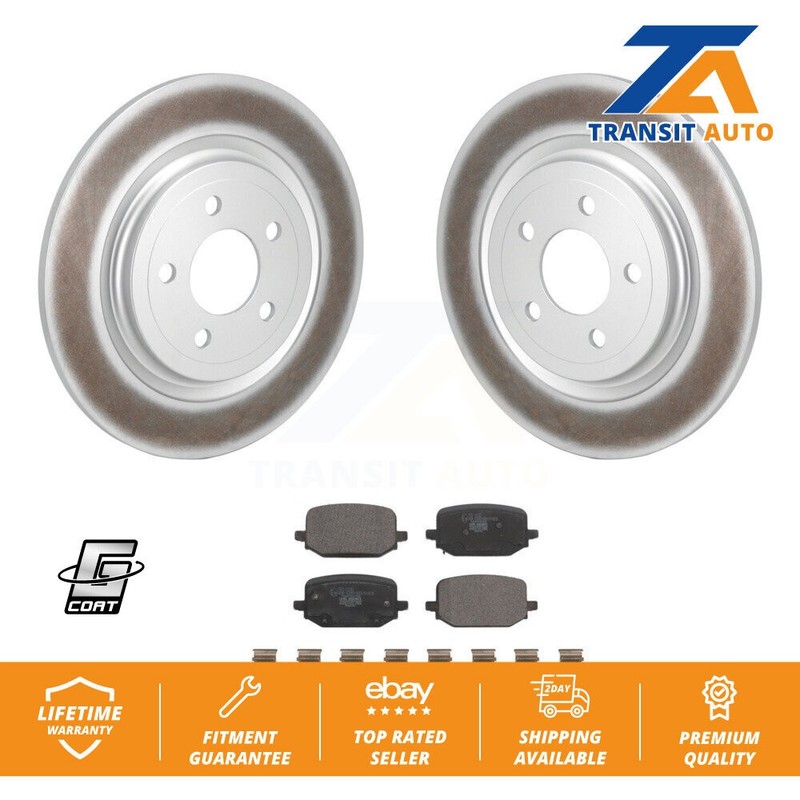 Rear Coat Disc Brake Rotor Ceramic Pad Kit For 2022-2024 Ford Explorer 3.0L/2.3L