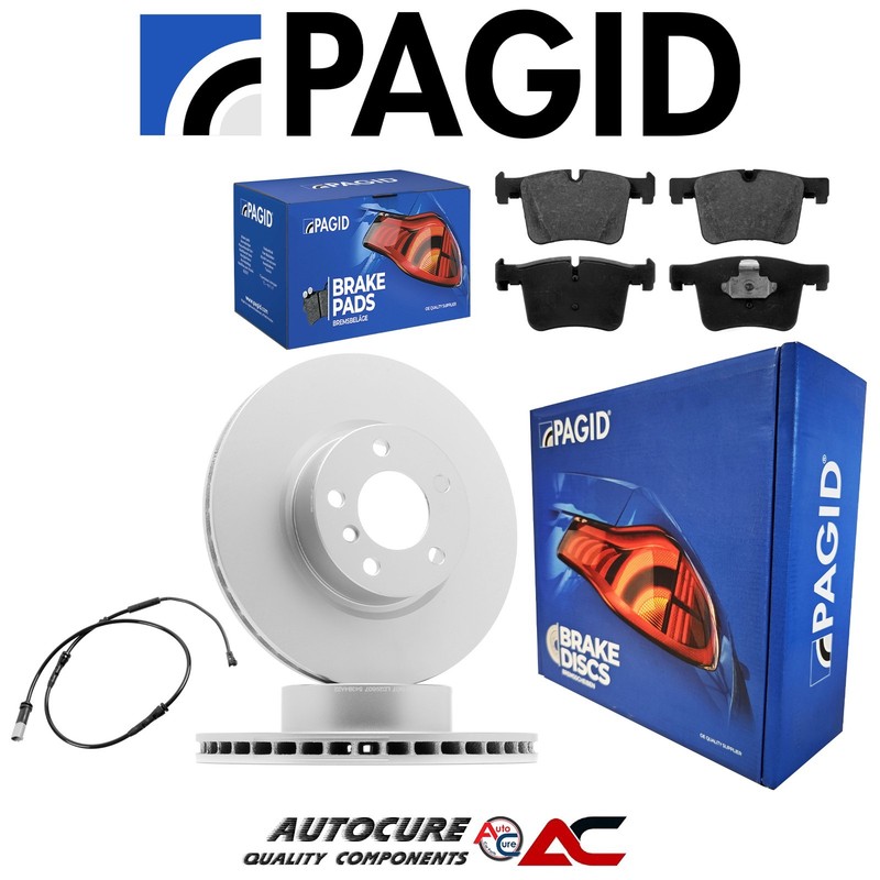 FITS BMW X3 (F25) PAGID COATED FRONT BRAKE DISCS & PADS SET [2011 – 2017]