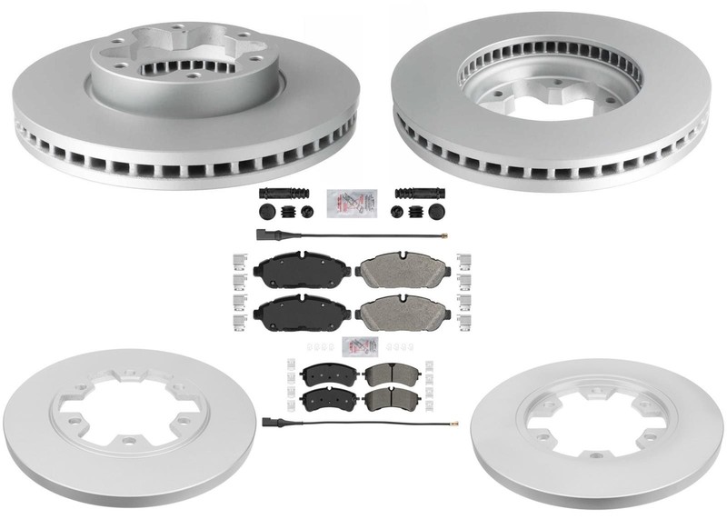 For Ford Transit Van 150 250 2020 2022 2025 AWD Coated Disc Brake Rotors & Pads