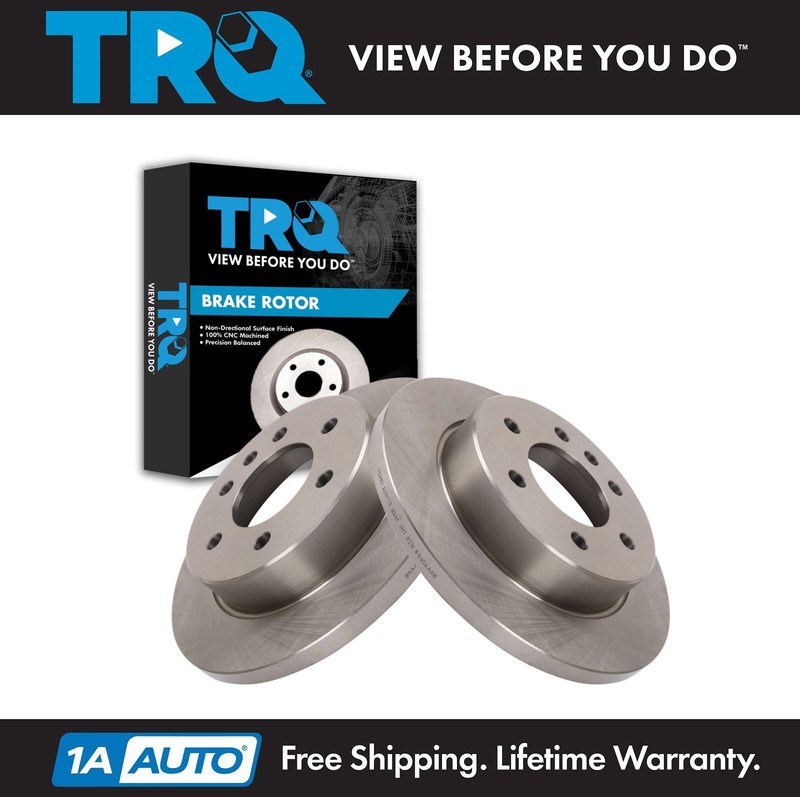 TRQ Rear Brake Rotor Set Fits 2019-2020 Freightliner 2019-2023 Mercedes-Benz