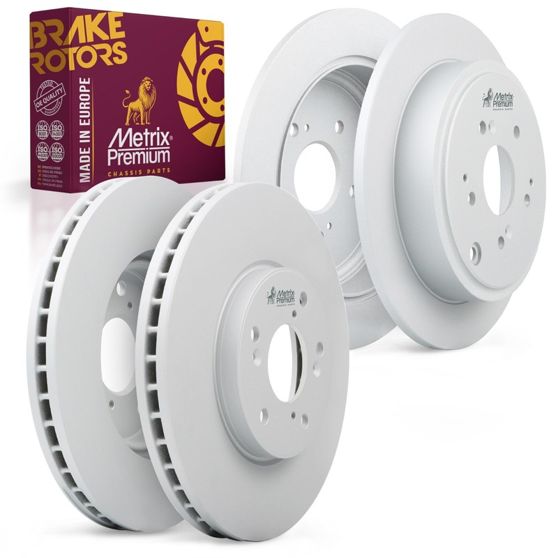 4 PC Front & Rear Disc Brake Rotor for 2001-2006 Acura MDX 2003-2008 Honda Pilot