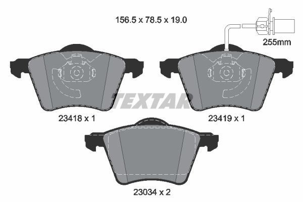 Textar Front Discs & Brake Pads Fits Ford Galaxy Seat Alhambra VW Sharan gallery