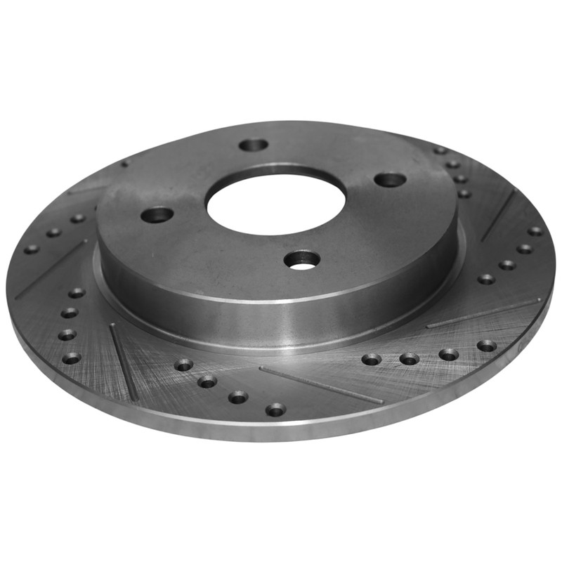 253mm Rear Drilled & Slotted Brake Rotors for Ford Fiesta 2014-2019 Focus 01-07 gallery