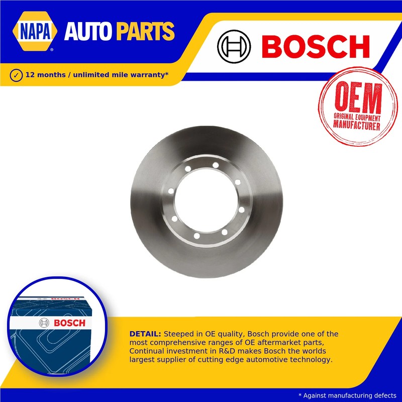 2x Brake Discs Pair Solid fits RENAULT MASTER Mk3 2.3D Rear 2010 on 302mm Set