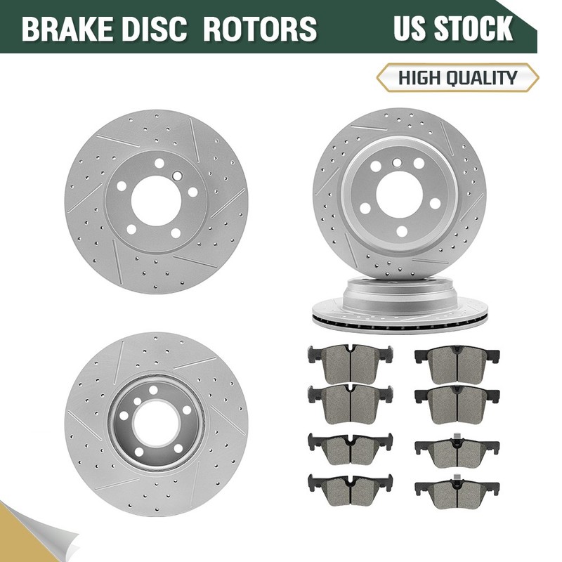 Front Rear Disc Rotor And Ceramic Brake Pad for BMW 430i 328i 330i 428ix Drive