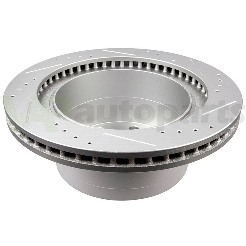 For Dodge Ram 1500 06-08 Drilled Rear Discs Brake Rotors and Ceramic Pads 352mm gallery