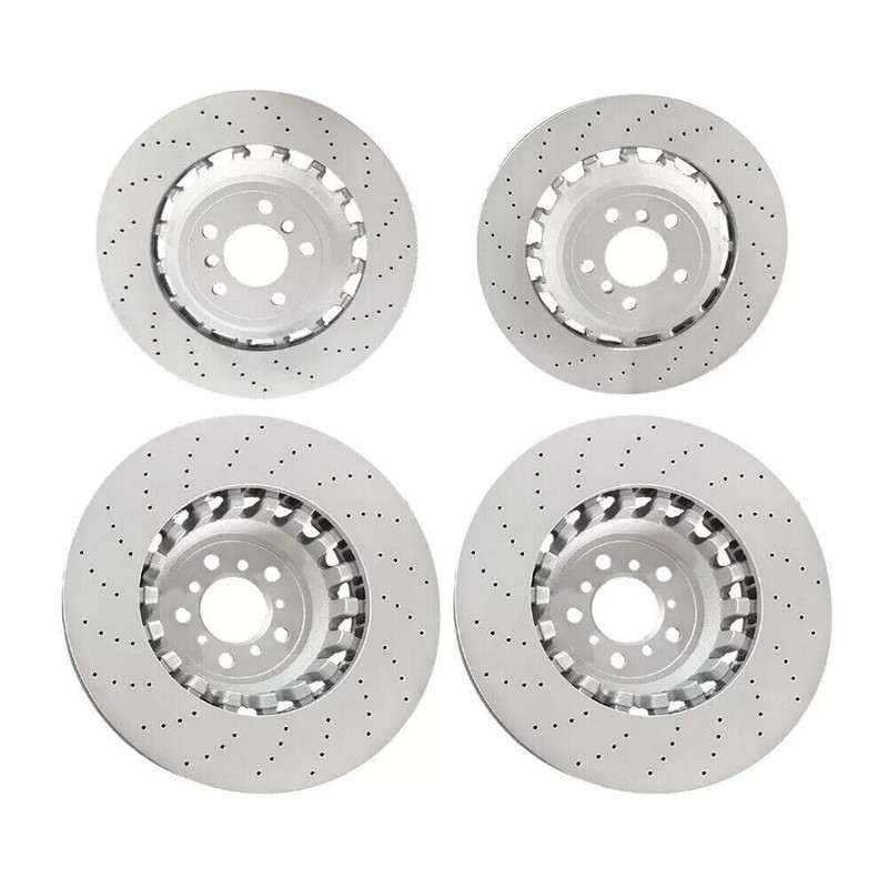 4X Front & Rear Vented & Drilled Brake Disc Rotors For BMW M5 M6 F06 F10 F12 F13 gallery