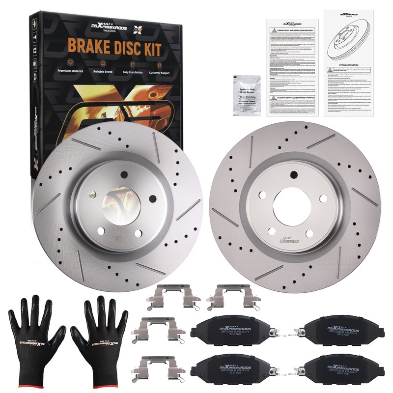 Front Brake Rotors & Pads Set for Infiniti JX35 2013/QX60 2014-2020 S800001 1649