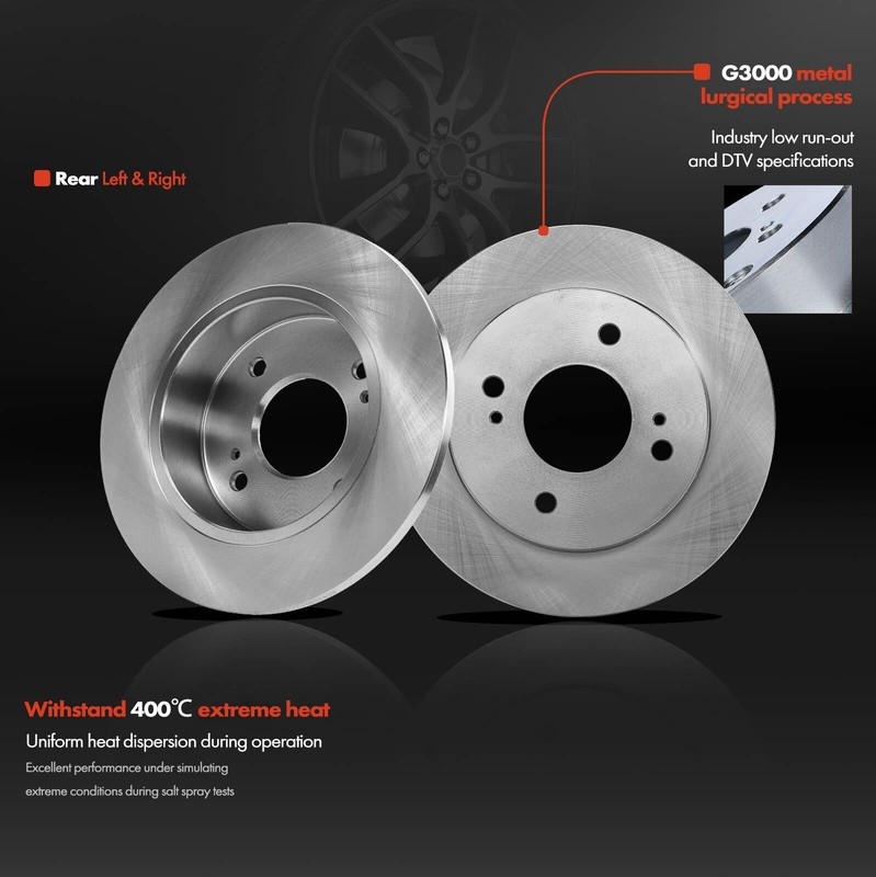 12x Front & Rear Disc Brake Rotors & Ceramic Brake Pads for Nissan INFINITI G20 gallery