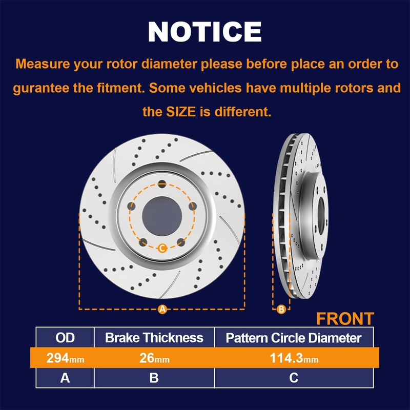 Fit Jeep Compass Patriot Avenger Caliber Dodge Front Rear Rotors Brake Pads Kit gallery